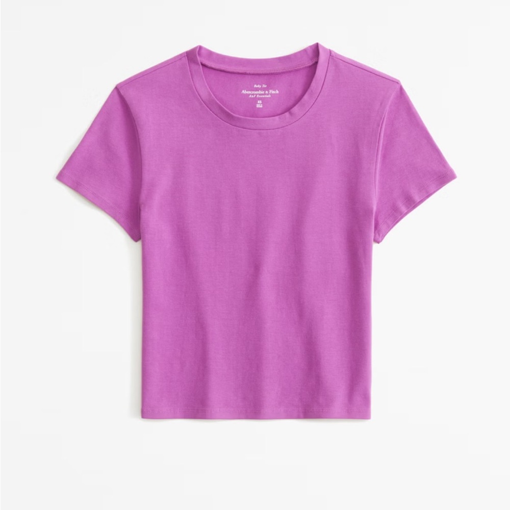 Abercrombie Essentials Baby Tee in Orchid